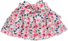 Saia-calção rosa com padrão floral