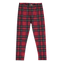 Leggins em xadrez tartan vermelho