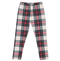 Leggins em xadrez tartan vermelho e bege