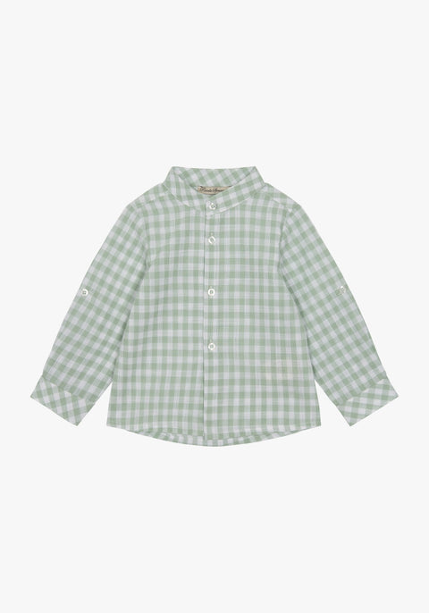 Camisa de menino em xadrez