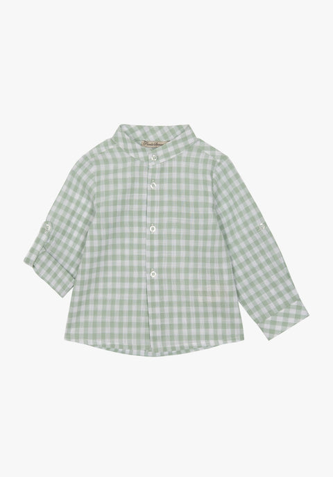 Camisa de menino em xadrez