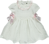 White dress with smock and bows