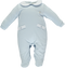Organic blue babygrow with pockets
