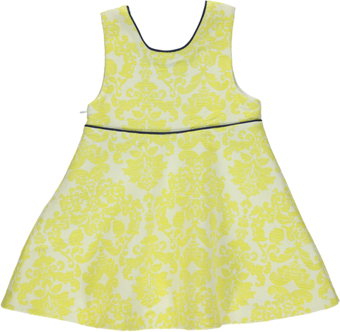 Yellow bib skirt