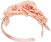 Salmon floral headband