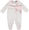 Babygrow em algodão branco com laço de cetim