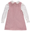 Pink Pied-de-poule plaid dress