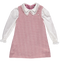Pink Pied-de-poule plaid dress