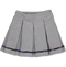 Gray farm pleated skirt