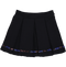 Navy blue pleated skirt