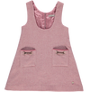 Vestido Pichi em xadrez Pied-de-Poule rosa