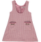 Pichi dress in pink Pied-de-Poule plaid