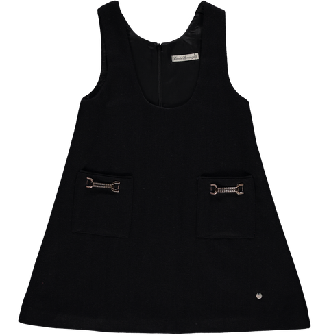 Pichi dress in black fabric