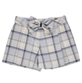 Blue shorts in blue and beige check