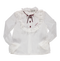Blusa transparente com top interno e fita em veludo beringela