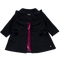Navy blue coat with pockets and ruffles