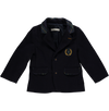 Embroidered blazer coat