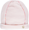 Pink baby hat with floral ribbon
