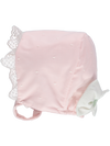 Touca de menina rosa