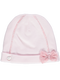 Gorro rosa com laço rosa