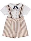 Boy's set with striped shorts and shirt