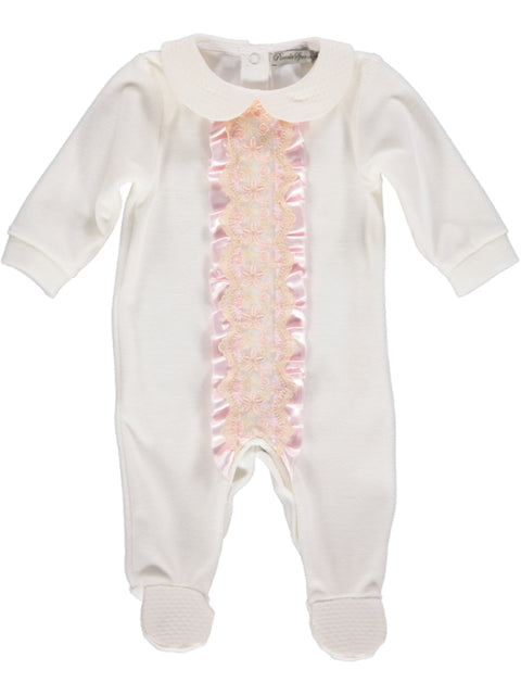 Babygrow pérola com renda