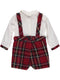 Body tartan vermelho com papillon