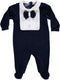 Babygrow marinho com papillon