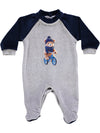 Babygrow cinzento com ursinho