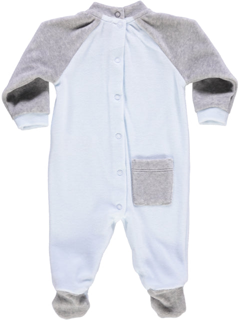 Babygrow azul com ursinho