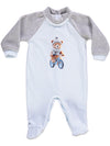 Babygrow azul com ursinho