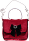 Bolsa em veludo vermelho