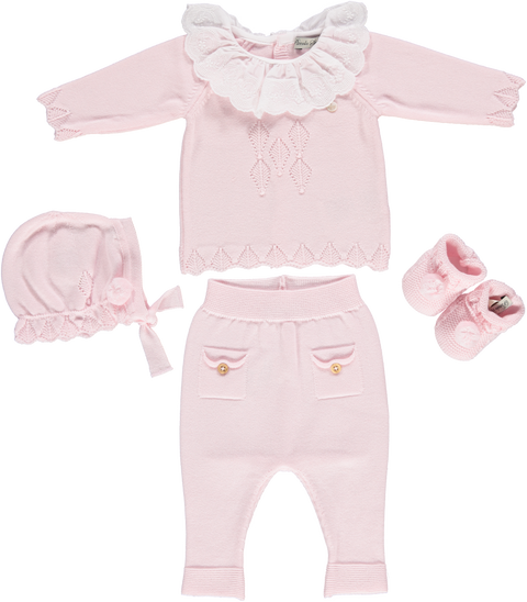 Conjunto de bebé rosa