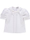 Blusa com rendas e brilhantes roxos