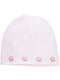 Gorro rosa com flores