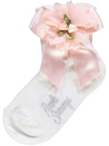 Sock with pink flower