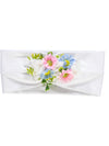 Fita branca com flores
