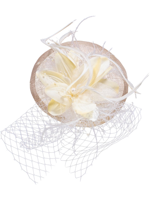 Flor amarela para cabelo