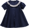 Vestido de bebé navy plissado