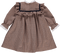 Vestido de bebé xadrez com folhos