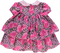 Vestido de bebé rosa tigrado