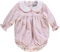 Body de menina mrosa com gola bordada