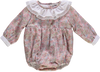 Body de menina florido com renda