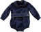 Body de menino marinho de veludo