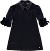 Vestido marinho com brilhantes