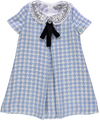 Vestido channel azul com lantejoulas