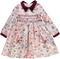 Vestido florido com smocks