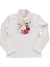 Camisola de gola alta branca