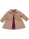 Casaco camel com flores