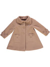 Casaco camel com flores